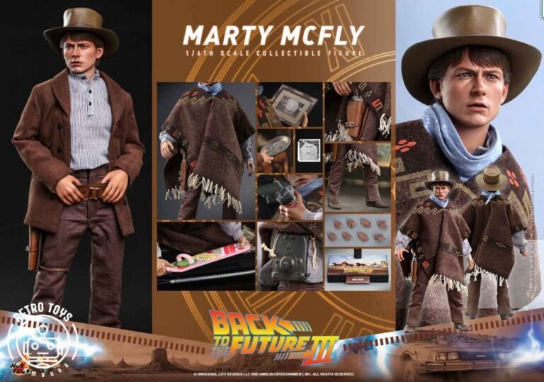 HOT TOYS - MMS616 & MMS617 - BACK TO THE FUTURE III - 1/6 SCALE MARTY McFLY & DOC BROWN COLLECTABLE FIGURE