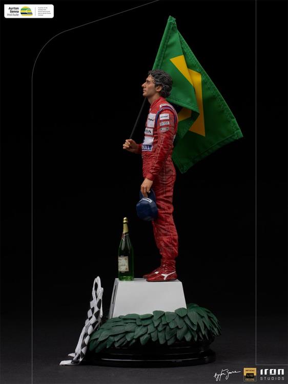 IRON STUDIOS AYRTON SENNA ( 1991 BRAZILIAN GRAND PRIX ) 1/10 DELUXE ART SCALE LIMITED EDITION STATUE