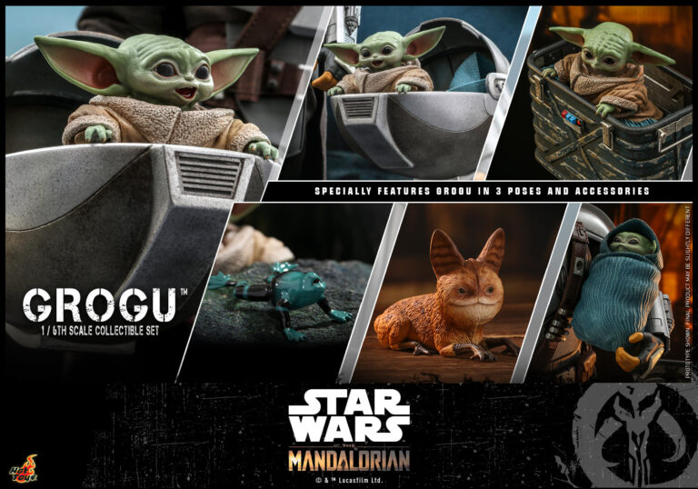 Hot Toys - Grogu Set 0017 HOT TOYS - TMS043 - THE MANDALORIAN GROGU 1/6 SCALE COLLECTIBLE SET