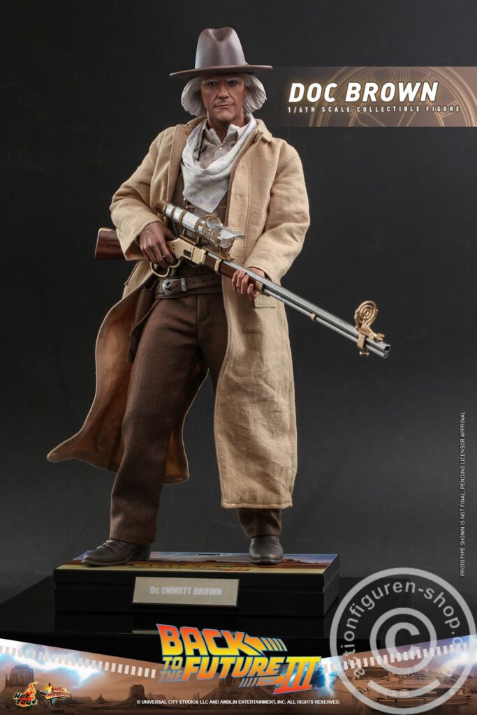 HOT TOYS - MMS616 & MMS617 - BACK TO THE FUTURE III - 1/6 SCALE MARTY McFLY & DOC BROWN COLLECTABLE FIGURE