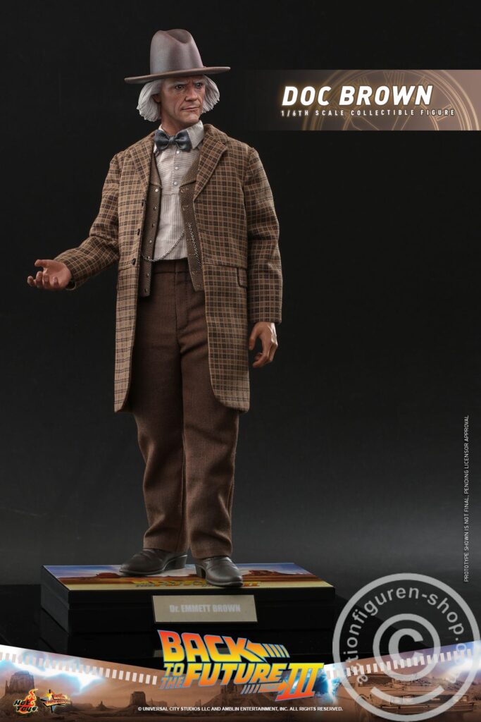 HOT TOYS - MMS616 & MMS617 - BACK TO THE FUTURE III - 1/6 SCALE MARTY McFLY & DOC BROWN COLLECTABLE FIGURE