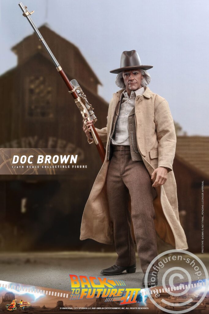 HOT TOYS - MMS616 & MMS617 - BACK TO THE FUTURE III - 1/6 SCALE MARTY McFLY & DOC BROWN COLLECTABLE FIGURE