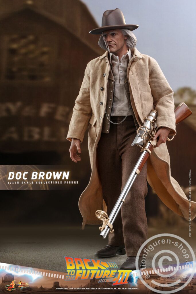 HOT TOYS - MMS616 & MMS617 - BACK TO THE FUTURE III - 1/6 SCALE MARTY McFLY & DOC BROWN COLLECTABLE FIGURE
