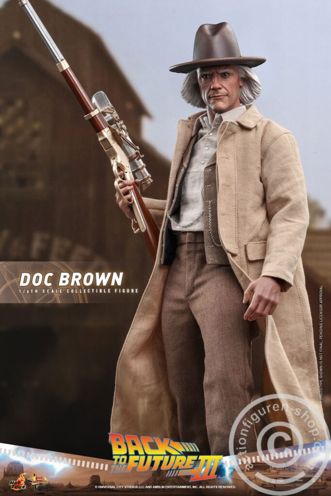 HOT TOYS - MMS616 & MMS617 - BACK TO THE FUTURE III - 1/6 SCALE MARTY McFLY & DOC BROWN COLLECTABLE FIGURE