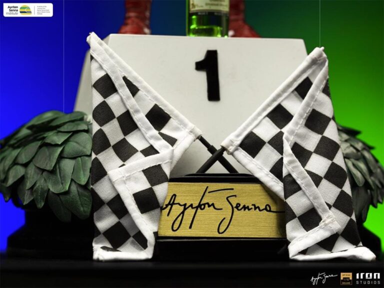 IRON STUDIOS AYRTON SENNA ( 1991 BRAZILIAN GRAND PRIX ) 1/10 DELUXE ART SCALE LIMITED EDITION STATUE