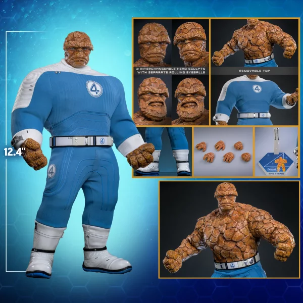 2-5 HOT TOYS – MMS813 – THE FANTASTIC FOUR : FIRST STEPS : THE THING 1/6TH SCALE COLLECTIBLE FIGURE