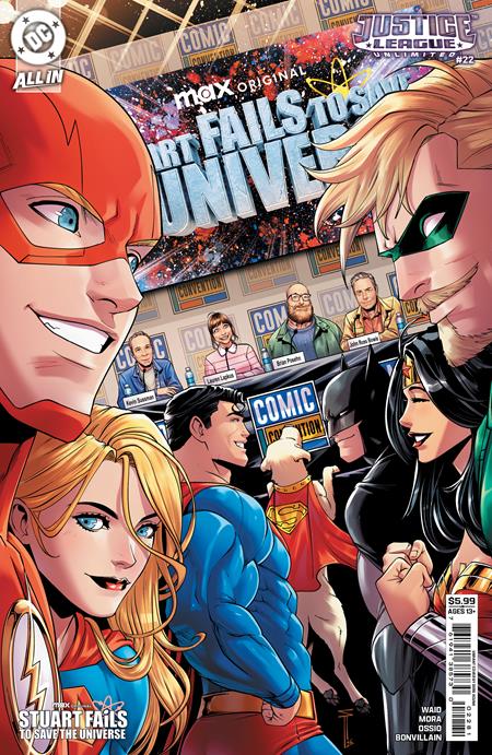 JUSTICE LEAGUE UNLIMITED #22 CVR G SERG ACUNA STUART FAILS TO SAVE THE UNIVERSE CARD STOCK VAR - TA