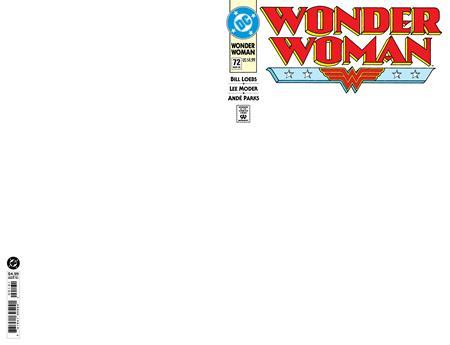 0726DC0260 WONDER WOMAN #72 FACSIMILE EDITION CVR C BLANK CARD STOCK VAR - TA