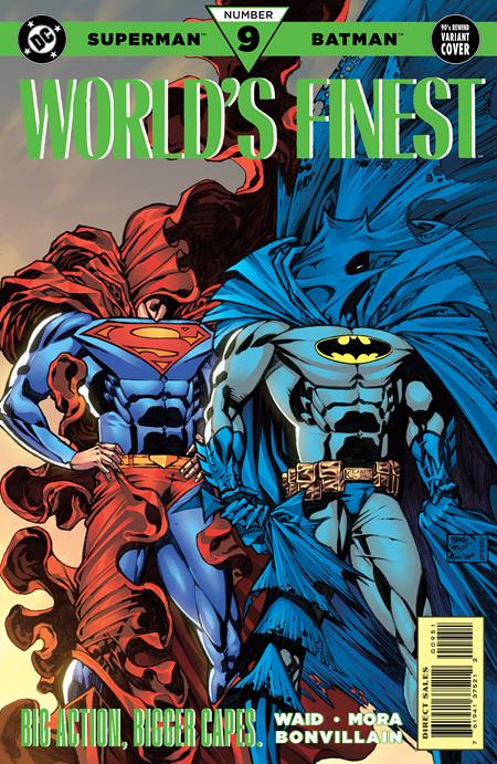 BATMAN SUPERMAN WORLDS FINEST #9 CVR C MARIO FOX FOCCILLO 90S COVER MONTH CARD STOCK VAR - TA