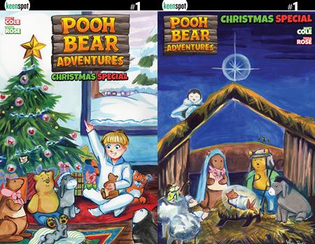 0926EX0844 POOH BEAR ADVENTURES CHRISTMAS SPECIAL #1 (ONE SHOT) CVR D TESSA ROSE HOLOFOIL FLIP VAR